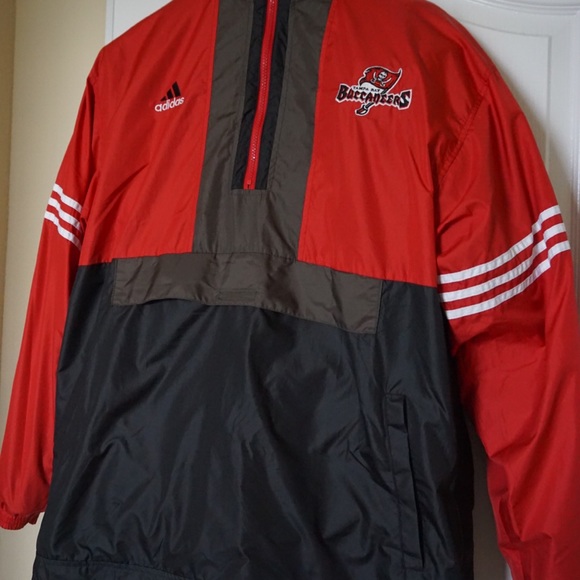 90’s Adidas Buccaneers Wind Breaker Jacket XL - Picture 5 of 8
